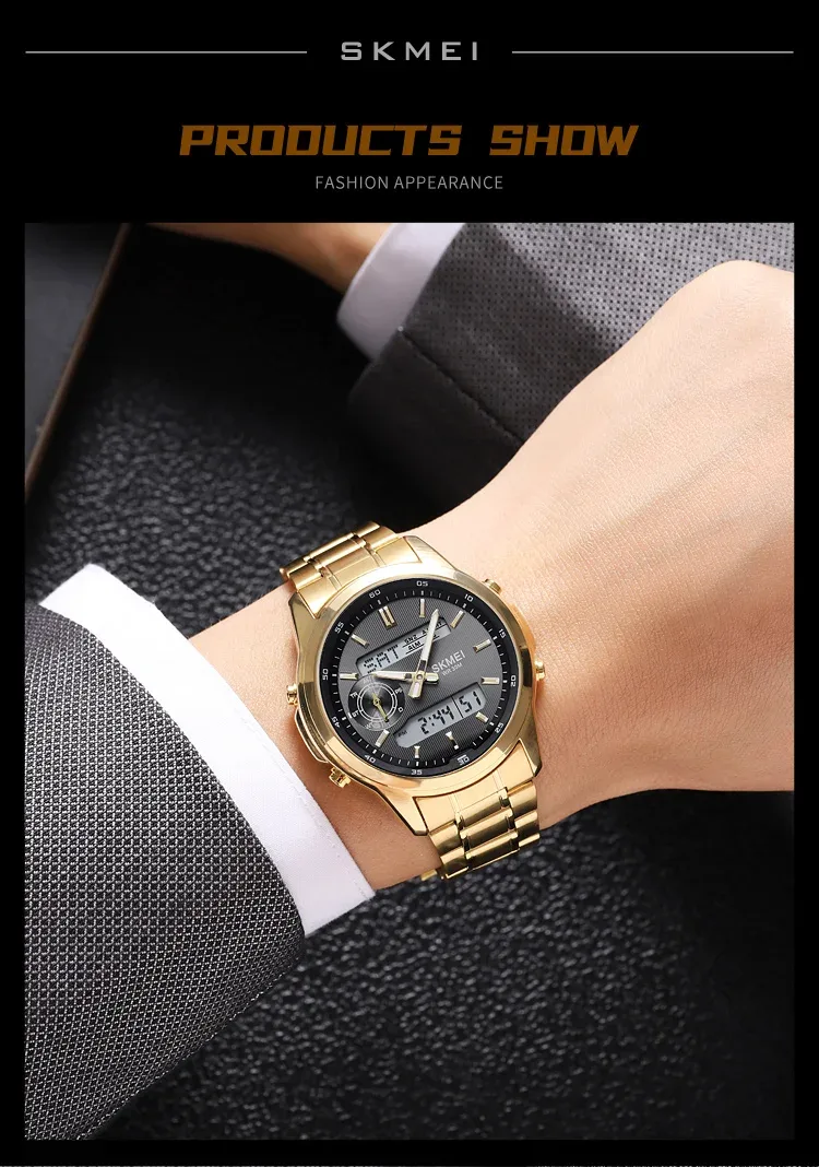 SKMEI Digital Electronic Watch Sports Stainless Steel Watches For Men Women Waterproof Daylight Saving Time Quartz Wristwatches