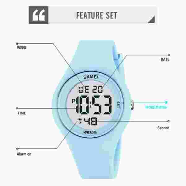 SKMEI 2317 Digital Sports Watch for Men and Women - 50M Waterproof, Multiple Colors - Image 5