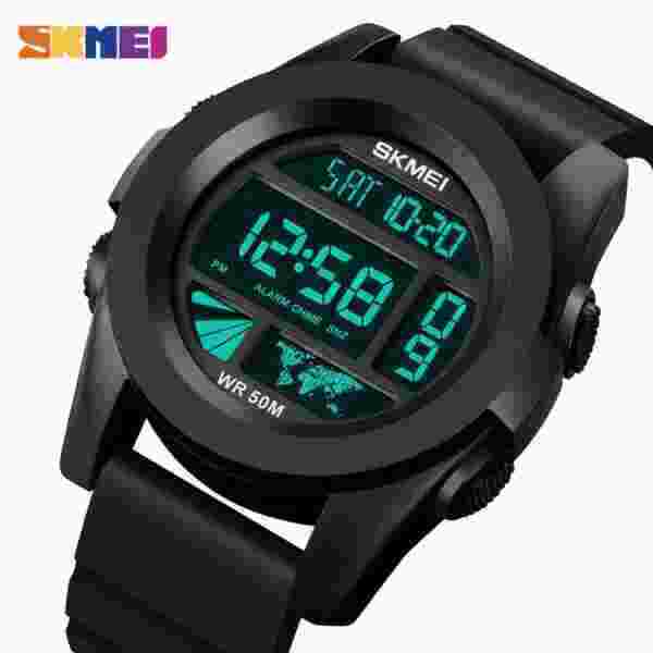 SKMEI 1906 Digital Sports Watch for Men with Stopwatch, Alarm, and 50M Water Resistance