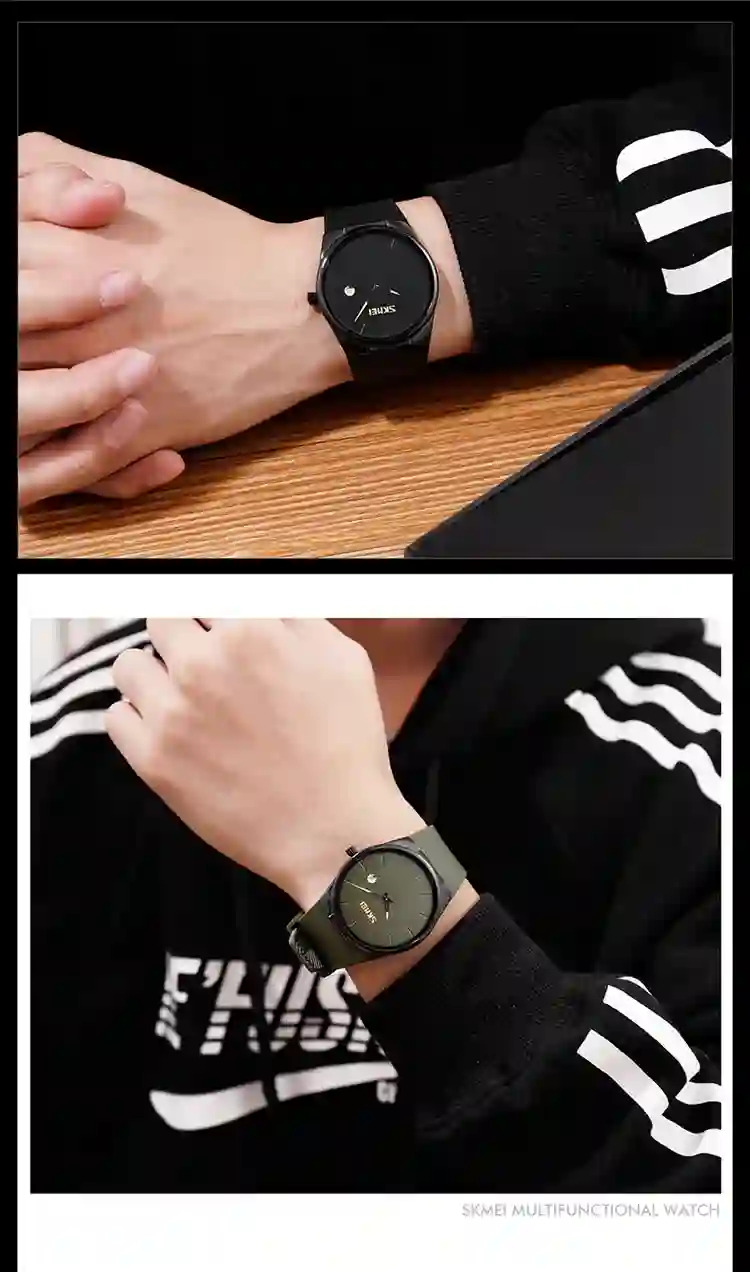SKMEI Fashion Quartz Watches For Men Women Casual Simple Luxury Male Wristwatches 3Bar Waterproof Date Female Watch Reloj Hombre
