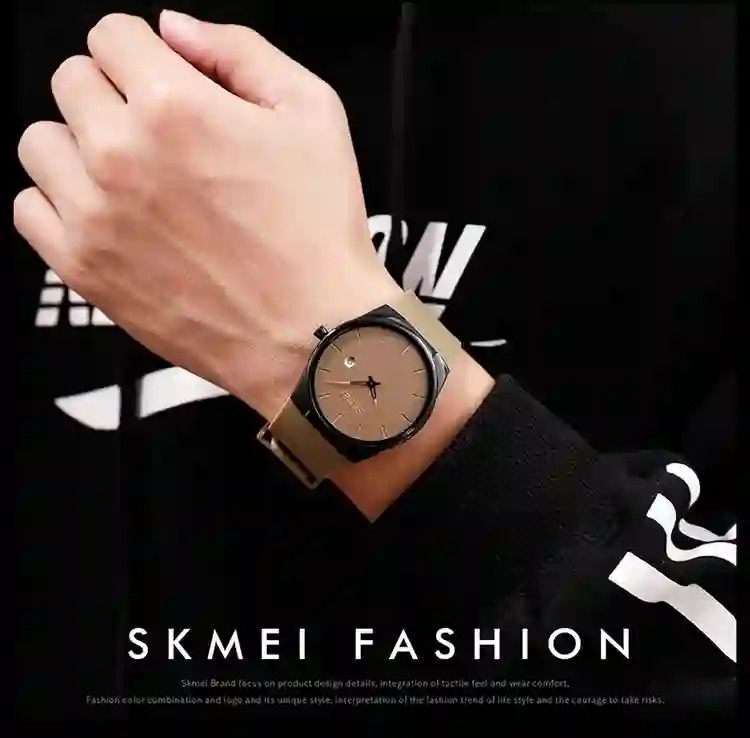 SKMEI Fashion Quartz Watches For Men Women Casual Simple Luxury Male Wristwatches 3Bar Waterproof Date Female Watch Reloj Hombre