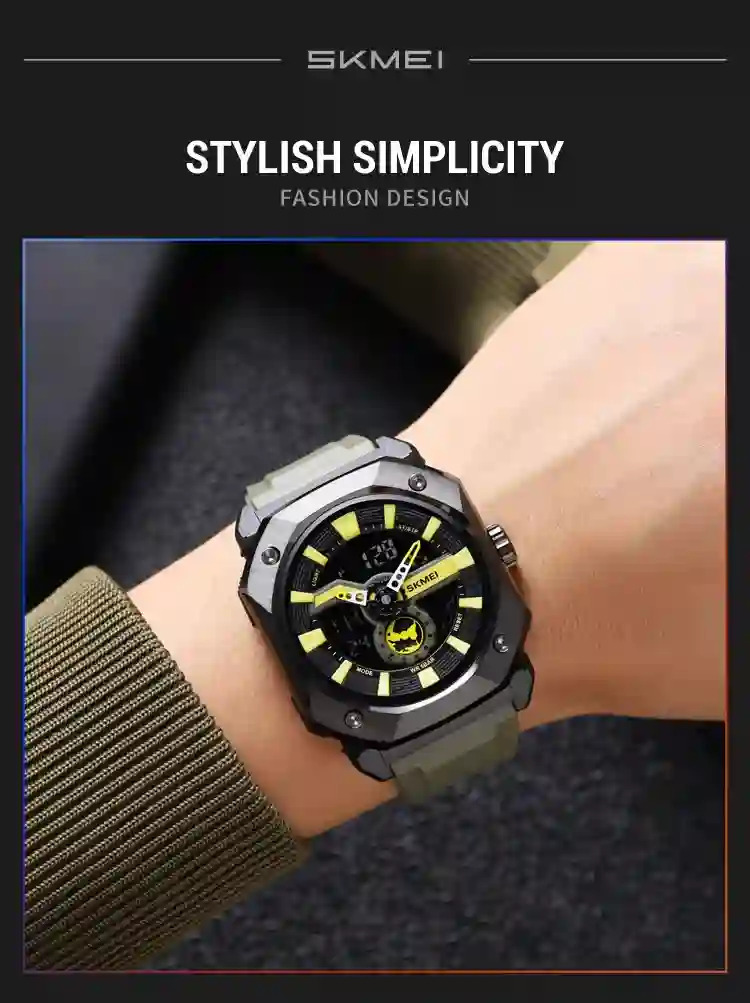 SKMEI Multifunctional 3 Time LED Light Digital Sports Watch For Men Countdown Wristwatches 5Bar Waterproof Watches reloj hombre