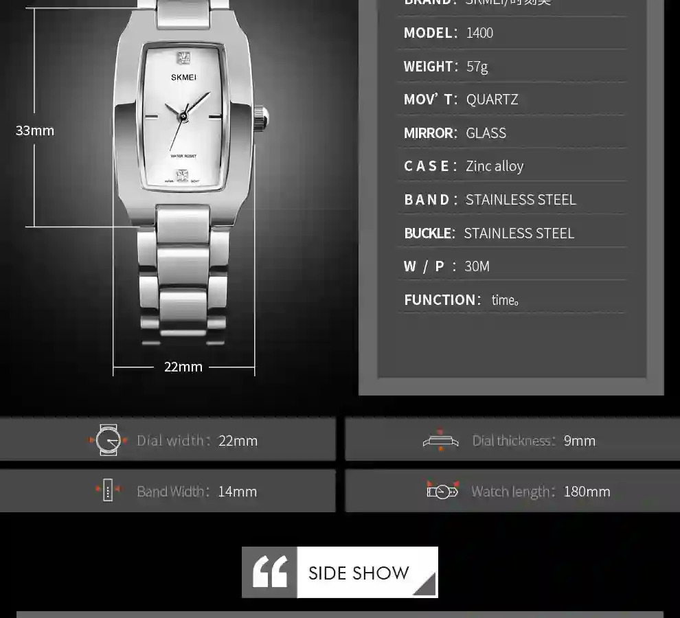 SKMEI Waterproof Quartz Watch Fashion Elegance Watches Ladies Romantic Style Luxury Wristwatches and Bracelet Relogio Feminino