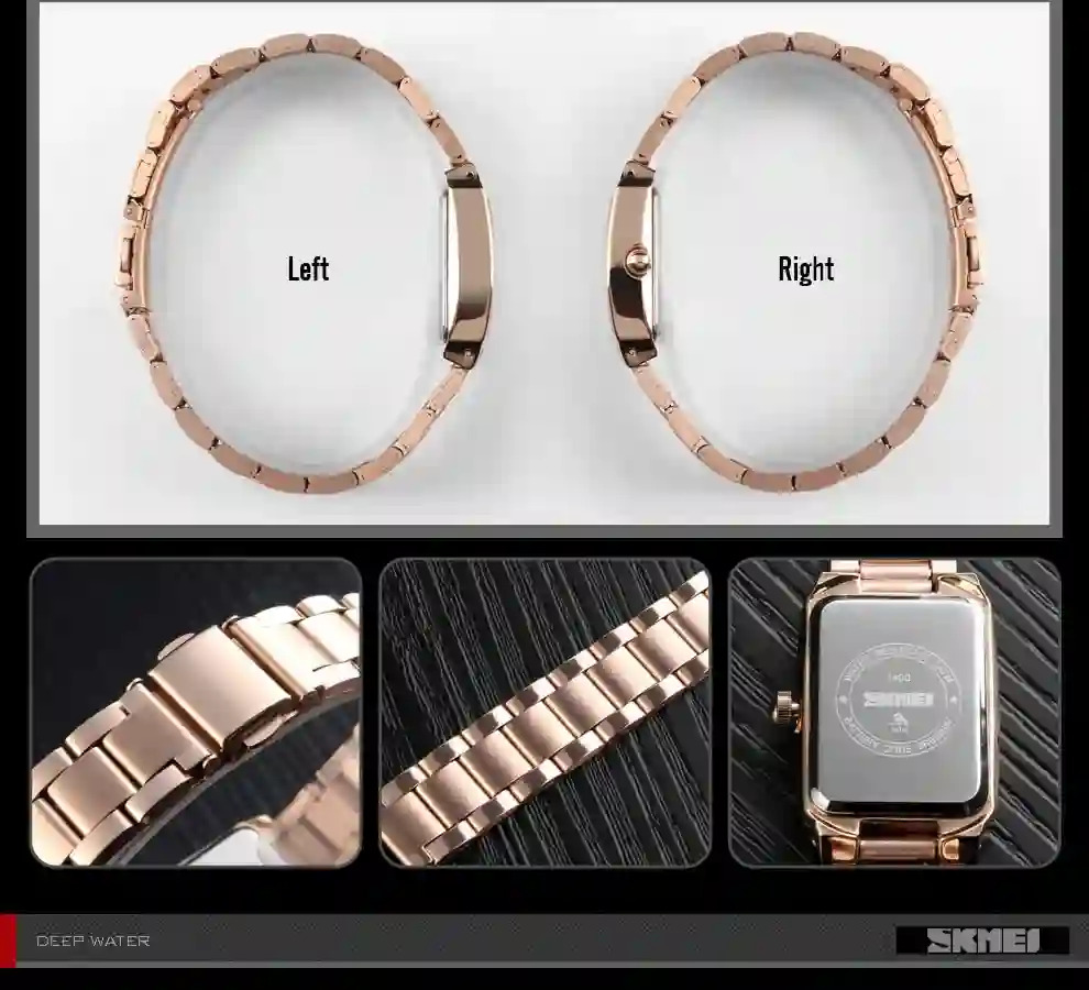 SKMEI Waterproof Quartz Watch Fashion Elegance Watches Ladies Romantic Style Luxury Wristwatches and Bracelet Relogio Feminino