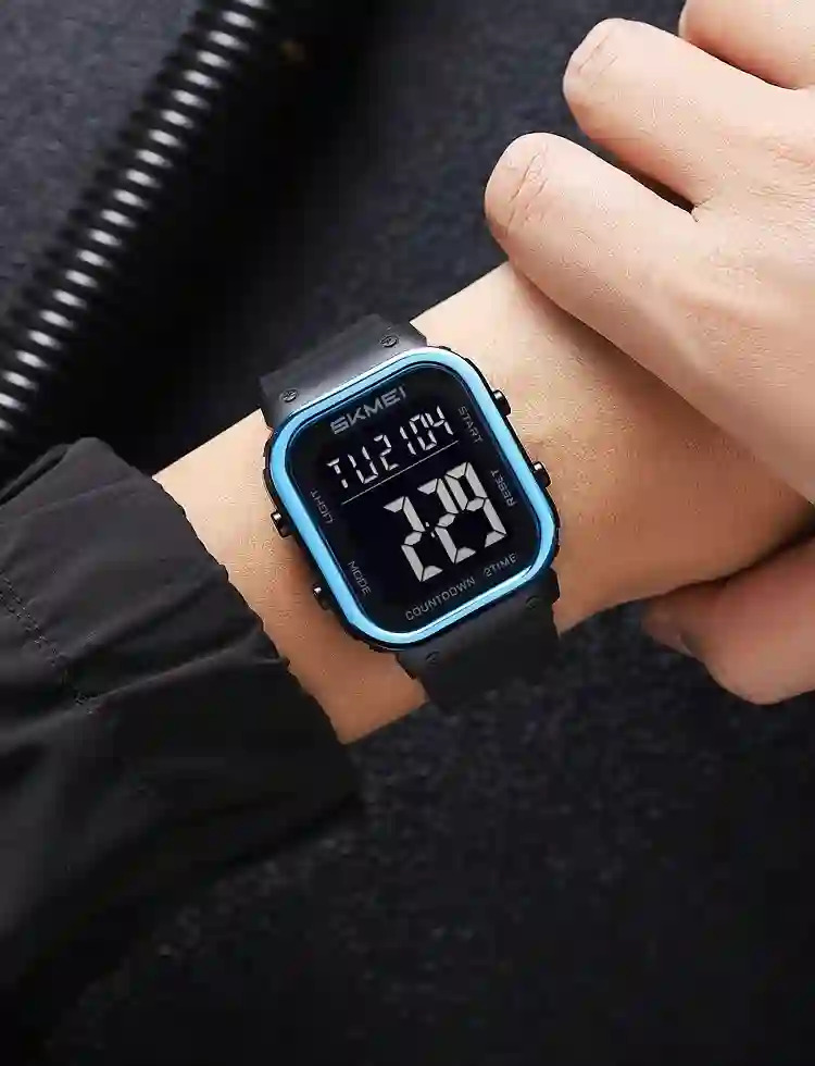 SKMEI 5Bar Waterproof Military Watch Countdown Alarm Clock LED Light Electronics Wristwatches Digital Sports Watchesreloj hombre