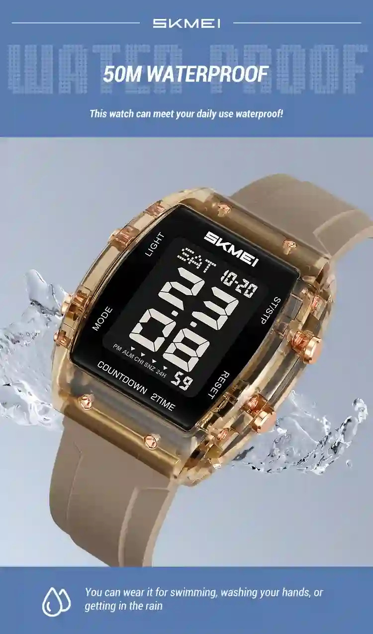 SKMEI Casual Multifunctional Waterproof Electronics Watches Sports Digital Wristwatches For Mens Women Chrono Watch Reloj Hombre