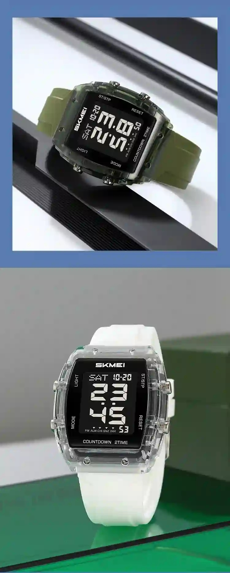 SKMEI Casual Multifunctional Waterproof Electronics Watches Sports Digital Wristwatches For Mens Women Chrono Watch Reloj Hombre