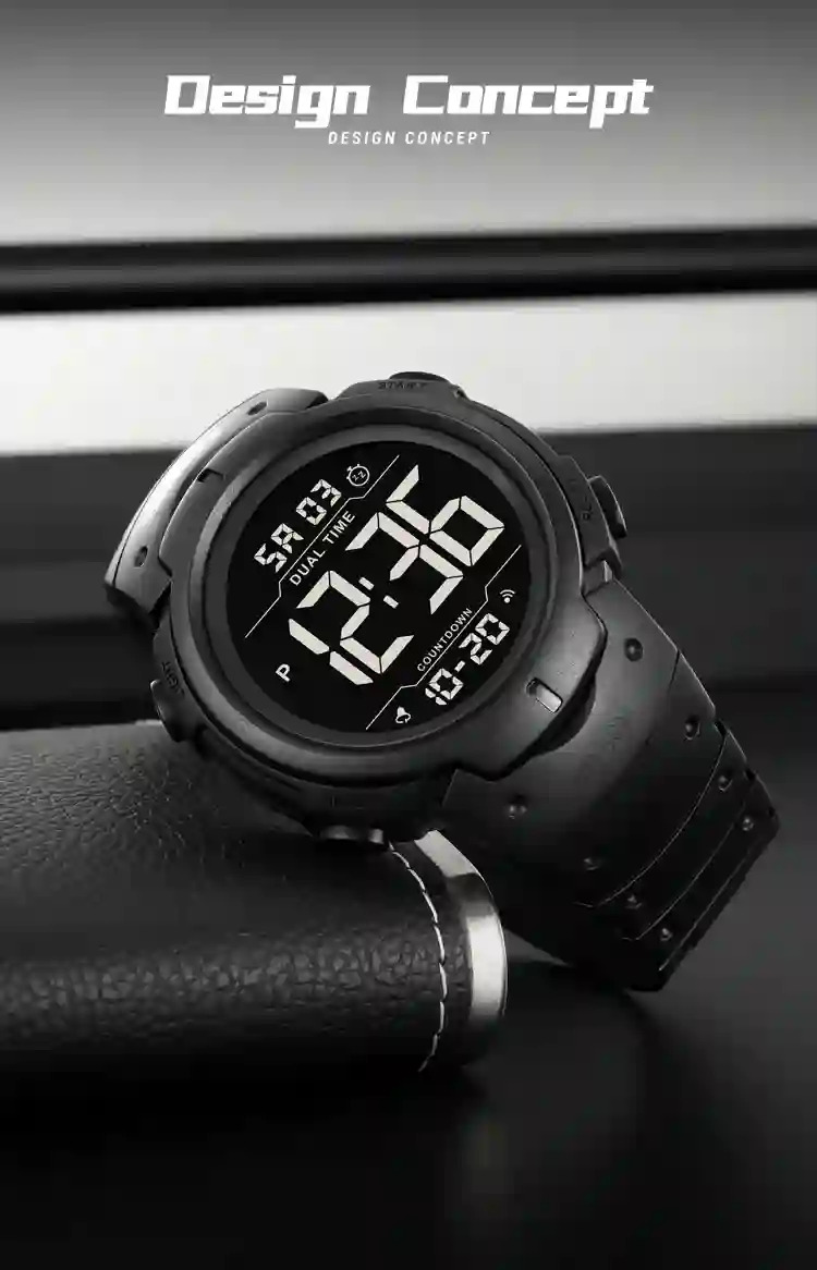 SKMEI Men Sports Army Watch Digital Watches Big Dial Luminous Waterproof Clock Military Electronic Wristwatches Orologi Digitali