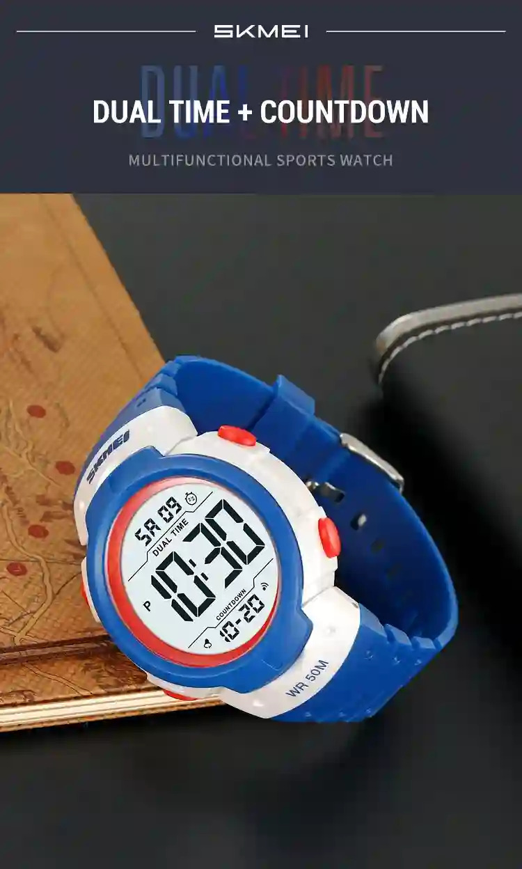 SKMEI Men Sports Army Watch Digital Watches Big Dial Luminous Waterproof Clock Military Electronic Wristwatches Orologi Digitali