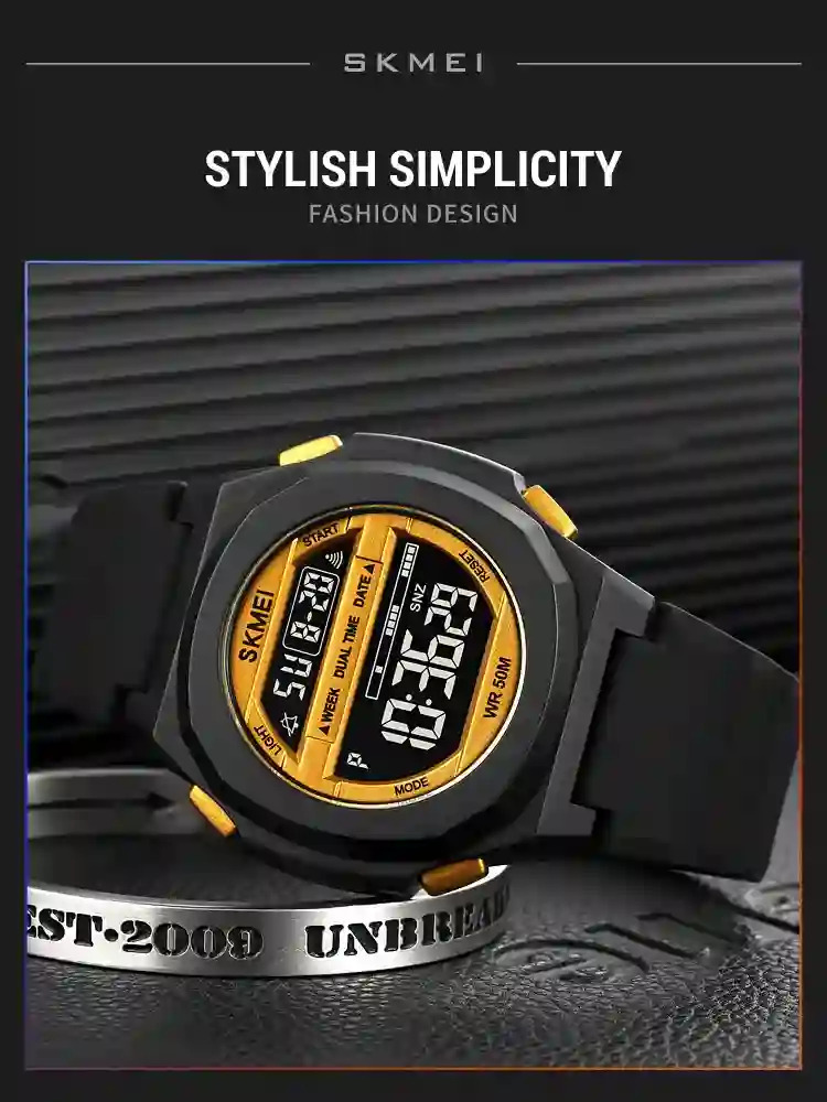 SKMEI Male Multifunction Alarm Clock 5Bar Waterproof Chrono Wristwatches Digital LED Light Watch Men Sports Watches reloj hombre