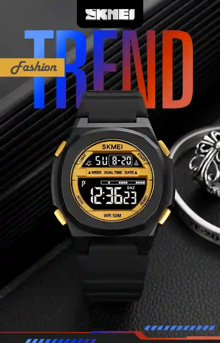 SKMEI Male Multifunction Alarm Clock 5Bar Waterproof Chrono Wristwatches Digital LED Light Watch Men Sports Watches reloj hombre
