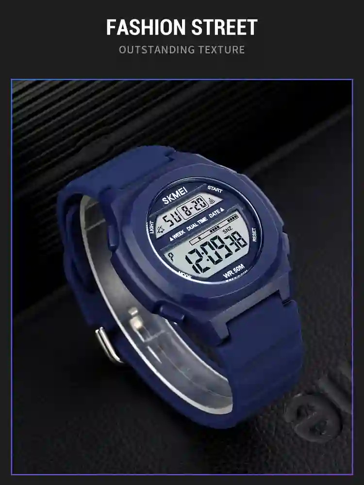 SKMEI Male Multifunction Alarm Clock 5Bar Waterproof Chrono Wristwatches Digital LED Light Watch Men Sports Watches reloj hombre
