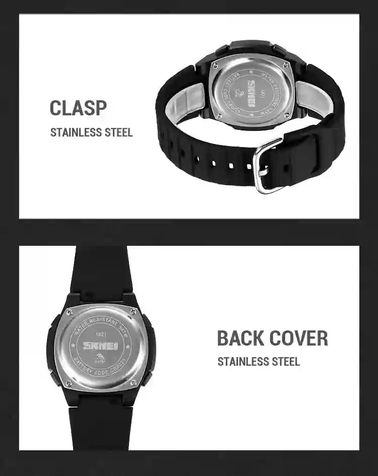 SKMEI Male Multifunction Alarm Clock 5Bar Waterproof Chrono Wristwatches Digital LED Light Watch Men Sports Watches reloj hombre