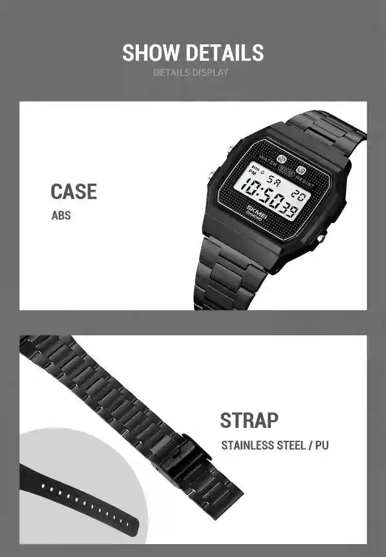 SKMEI Sports Digital Watch For Men Women Casual Electronic Watch Count Down Timer Waterproof Chrono Wristwatch Relogio Masculino
