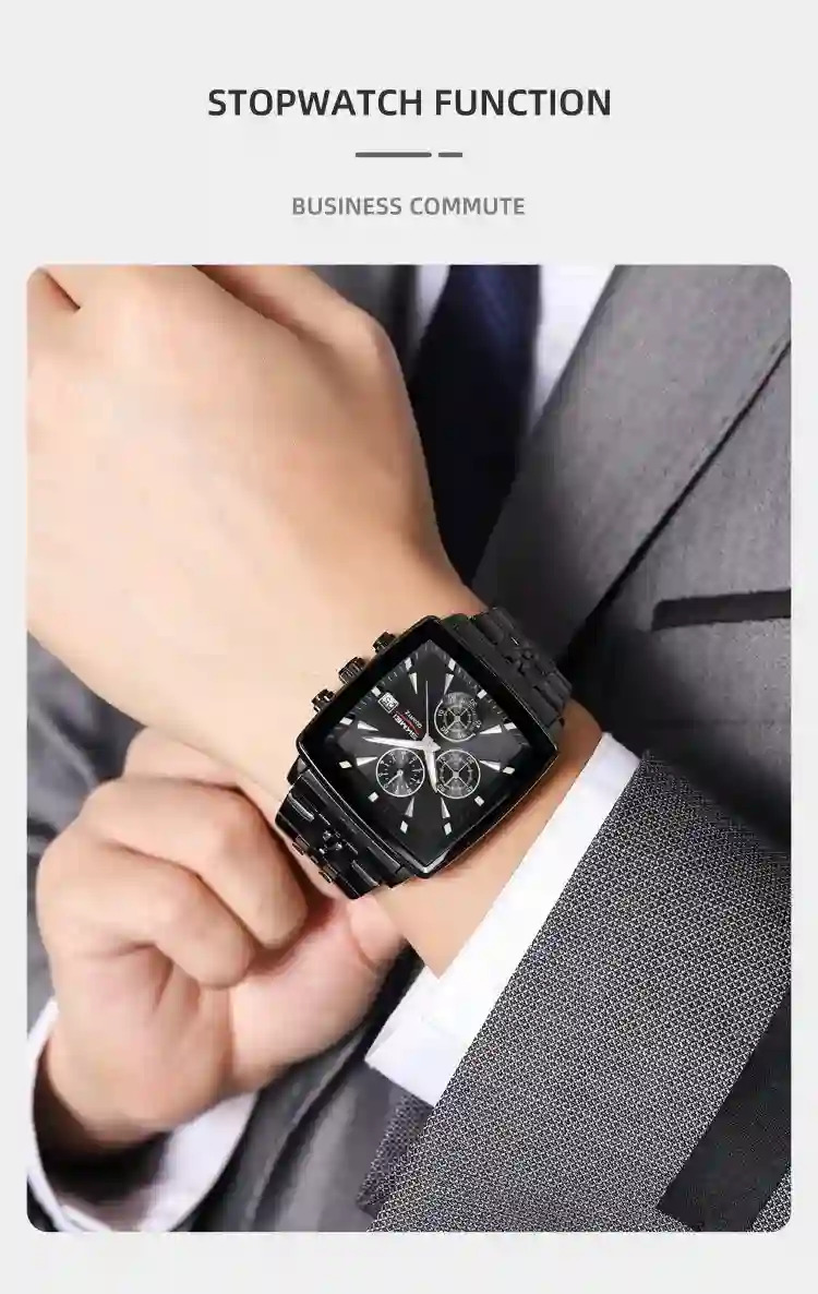 SKMEI Luxury Stopwatch Movement Quartz Watch For Men Women Business Date Wristwatch Fashion Design Waterproof Watch Reloj Hombre