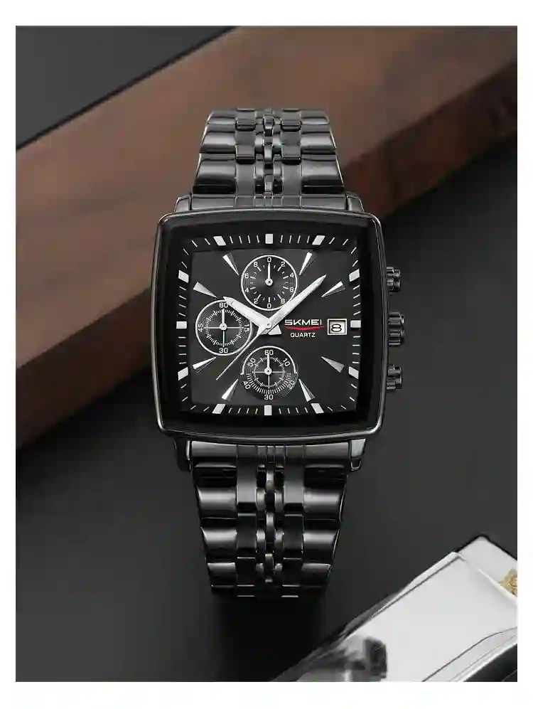 SKMEI Luxury Stopwatch Movement Quartz Watch For Men Women Business Date Wristwatch Fashion Design Waterproof Watch Reloj Hombre