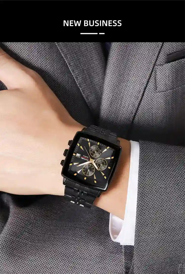 SKMEI Luxury Stopwatch Movement Quartz Watch For Men Women Business Date Wristwatch Fashion Design Waterproof Watch Reloj Hombre