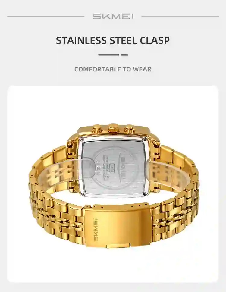 SKMEI Luxury Stopwatch Movement Quartz Watch For Men Women Business Date Wristwatch Fashion Design Waterproof Watch Reloj Hombre