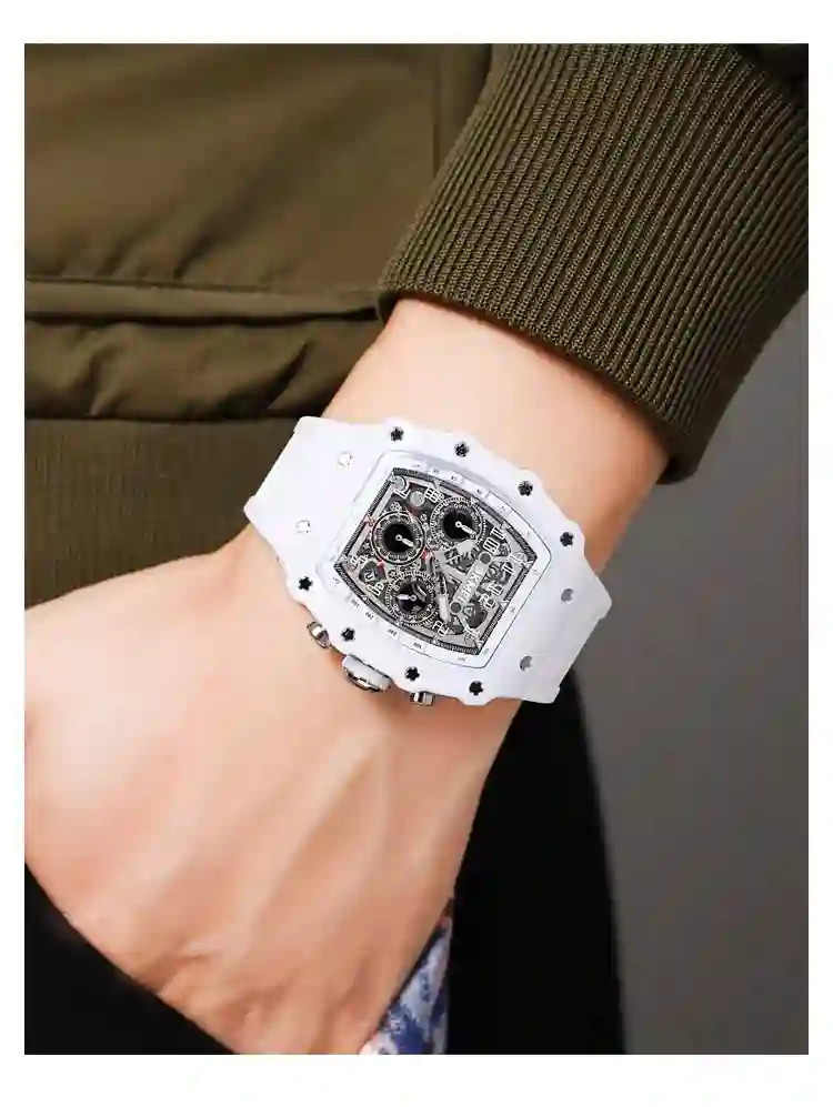 SKMEI Fashion Quartz Movement Watch For Mens Stainless Steel Strap 5Bar Waterproof Date Time Stopwatch Wristwatches Reloj Hombre