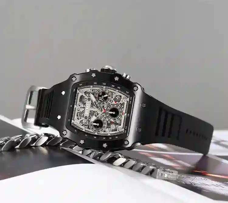 SKMEI Fashion Quartz Movement Watch For Mens Stainless Steel Strap 5Bar Waterproof Date Time Stopwatch Wristwatches Reloj Hombre