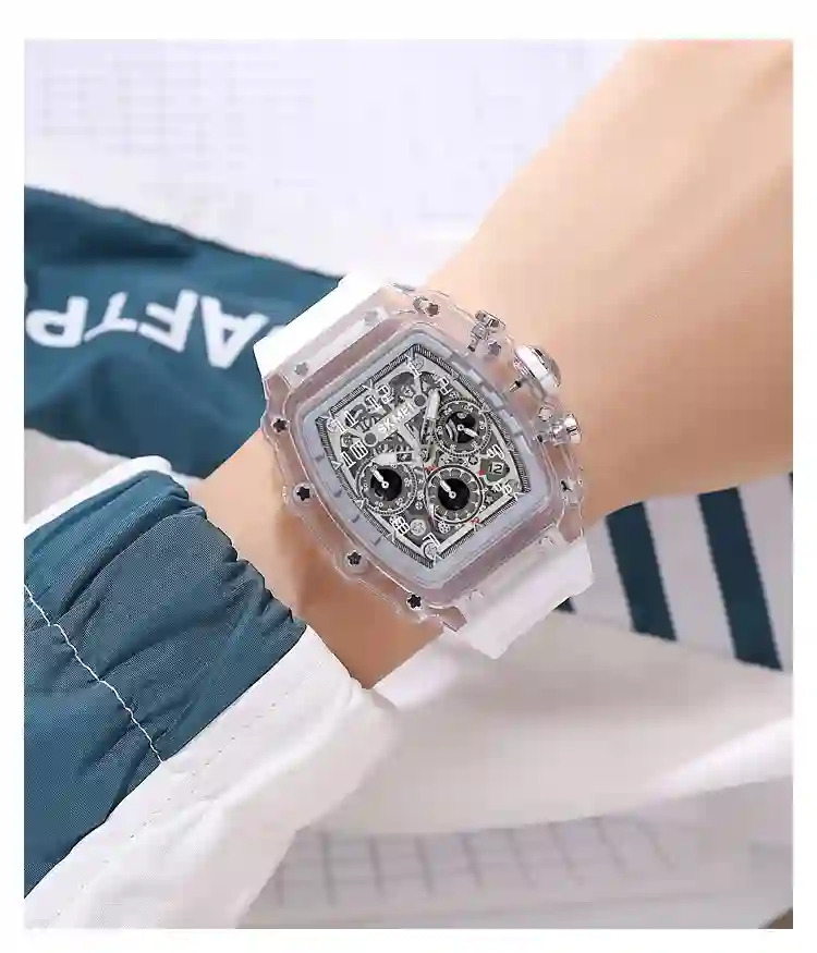SKMEI Fashion Quartz Movement Watch For Mens Stainless Steel Strap 5Bar Waterproof Date Time Stopwatch Wristwatches Reloj Hombre