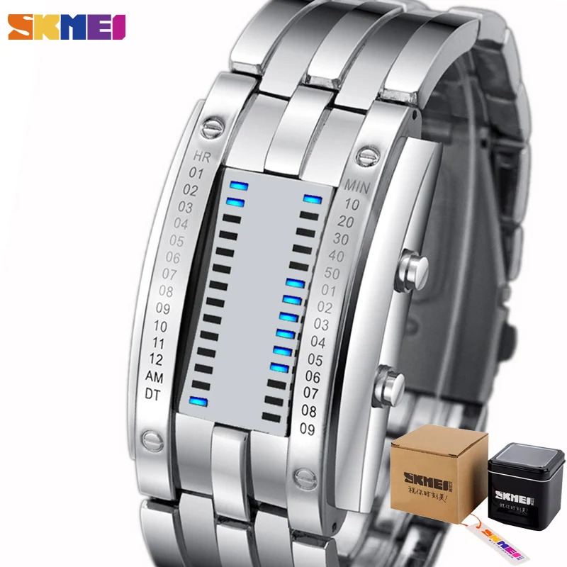 silver l with box