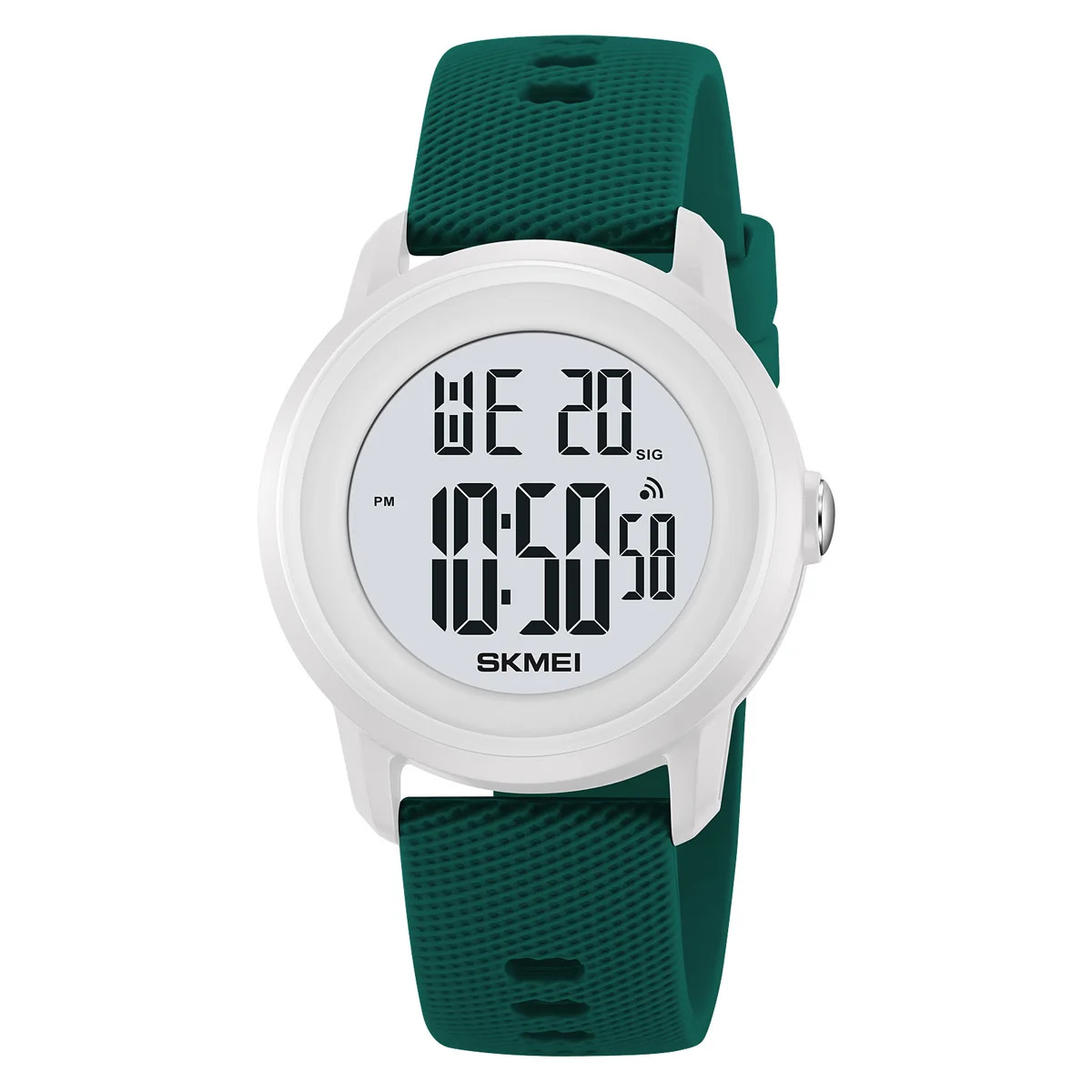 green white