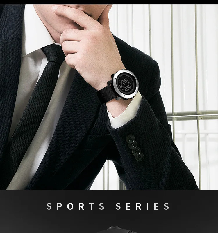 SKMEI 5Bar Waterproof Electronics Watches Sports Wristwatch For Men Fashion Business Alarm Clock Digital Watch Relogio Masculino