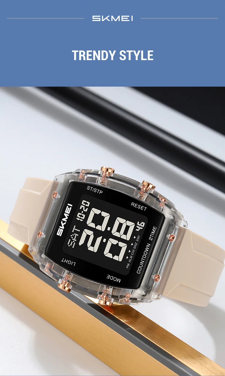 SKMEI Casual Waterproof Electronics Watches Sports Digital Wristwatches For Mens Women Chrono Multifunctional Watch Reloj Hombre