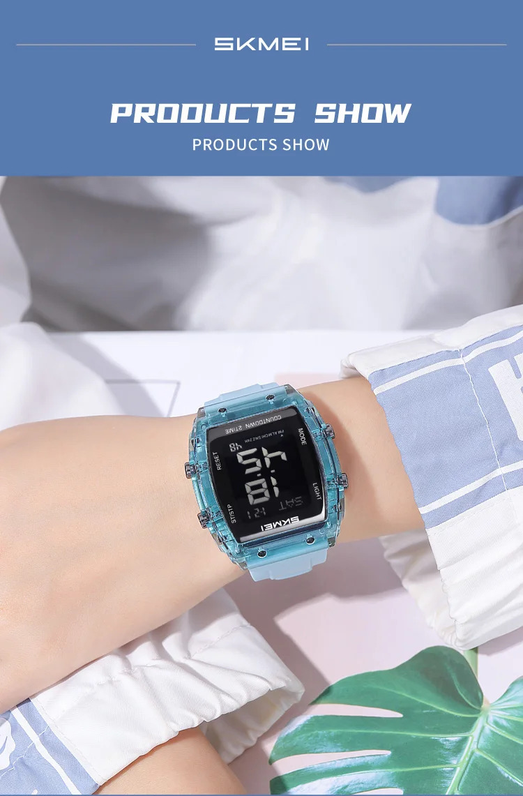 SKMEI Casual Waterproof Electronics Watches Sports Digital Wristwatches For Mens Women Chrono Multifunctional Watch Reloj Hombre