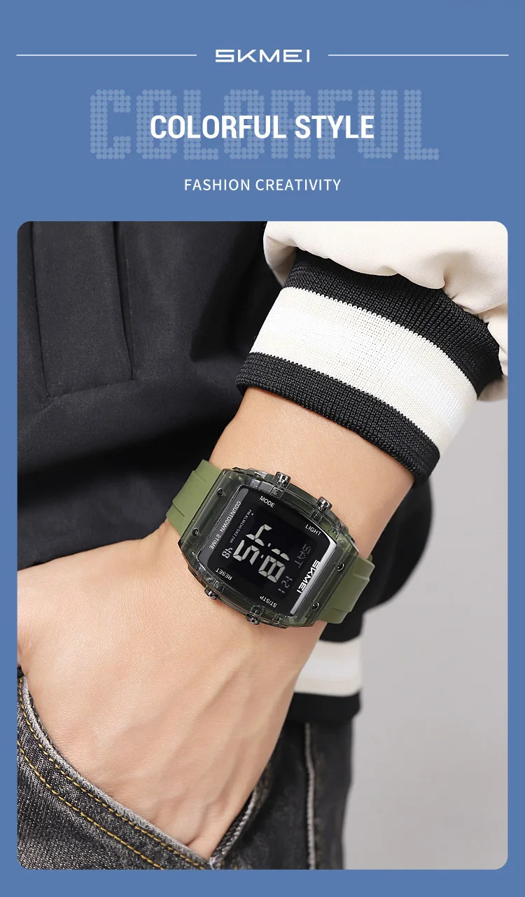 SKMEI Casual Waterproof Electronics Watches Sports Digital Wristwatches For Mens Women Chrono Multifunctional Watch Reloj Hombre