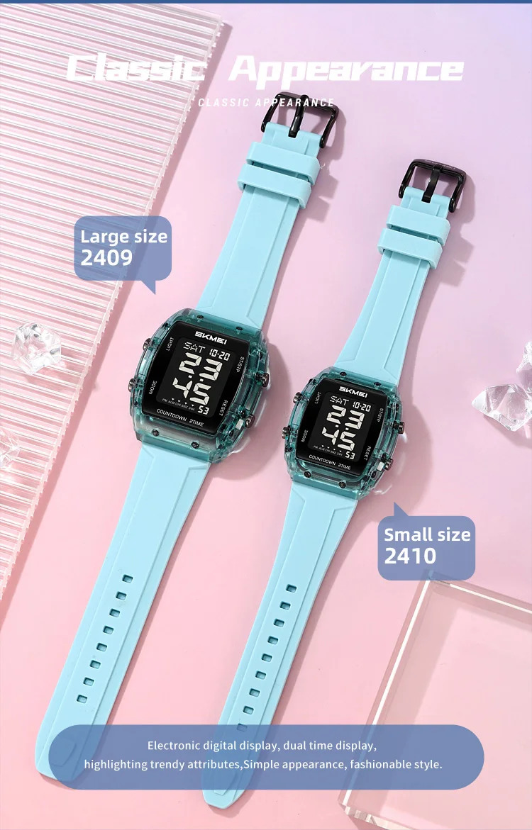 SKMEI Casual Waterproof Electronics Watches Sports Digital Wristwatches For Mens Women Chrono Multifunctional Watch Reloj Hombre