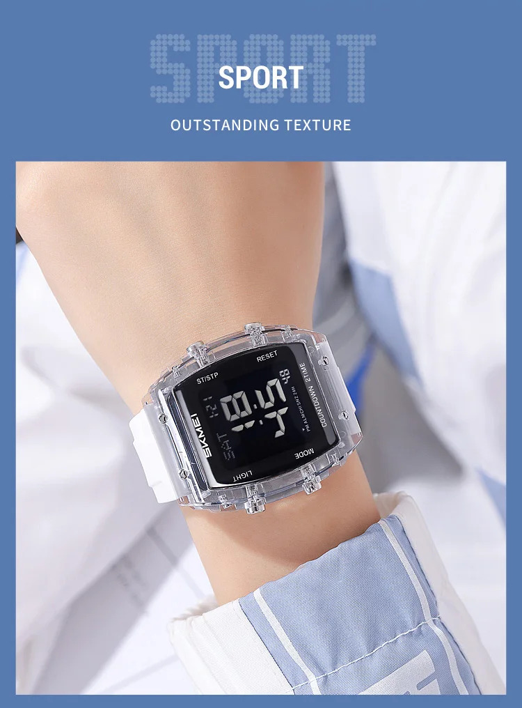 SKMEI Casual Waterproof Electronics Watches Sports Digital Wristwatches For Mens Women Chrono Multifunctional Watch Reloj Hombre