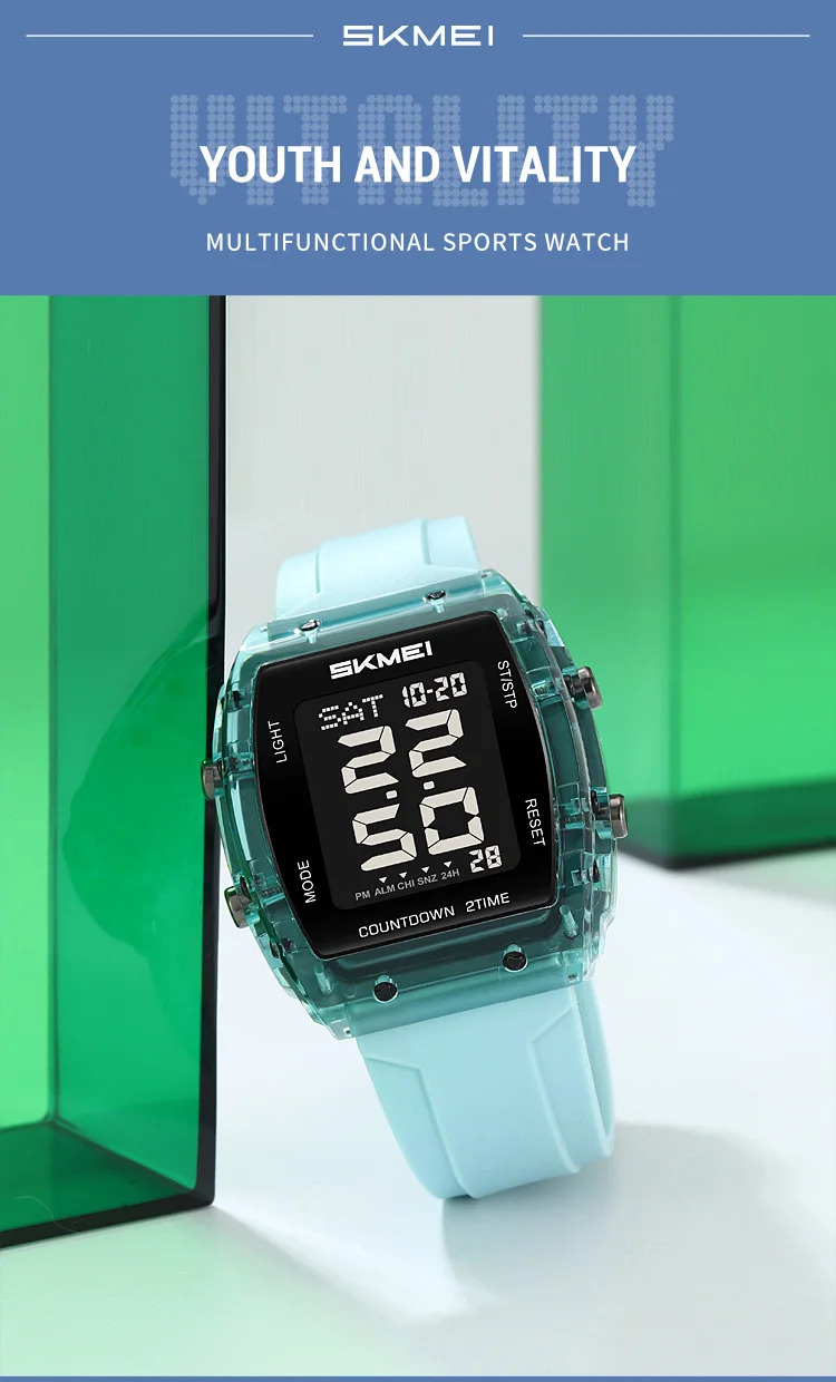 SKMEI Casual Waterproof Electronics Watches Sports Digital Wristwatches For Mens Women Chrono Multifunctional Watch Reloj Hombre