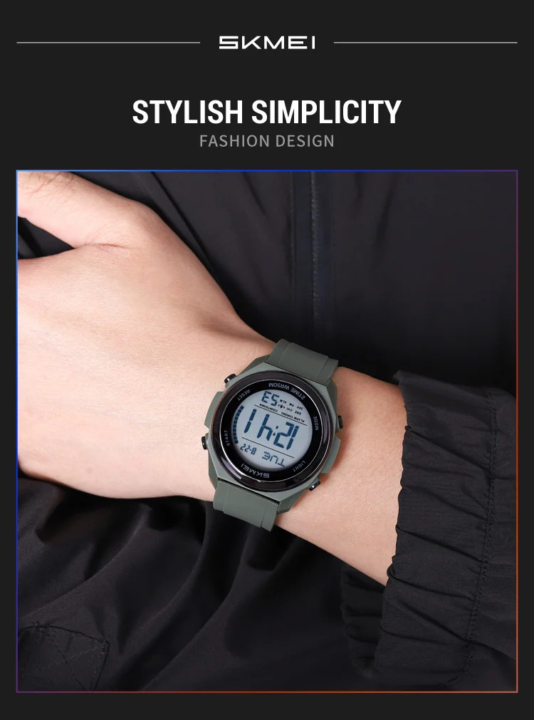 SKMEI Simple Waterproof Electronics Watches Sports Digital Wristwatch For Men Women Students Chrono Military Watch Reloj Hombre