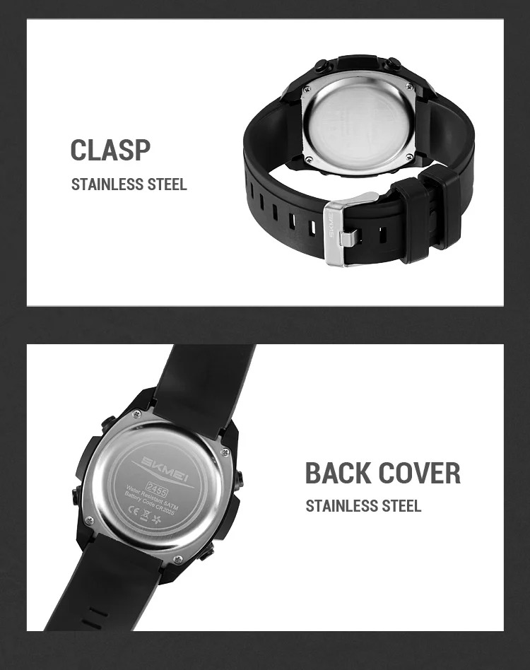 SKMEI Simple Waterproof Electronics Watches Sports Digital Wristwatch For Men Women Students Chrono Military Watch Reloj Hombre