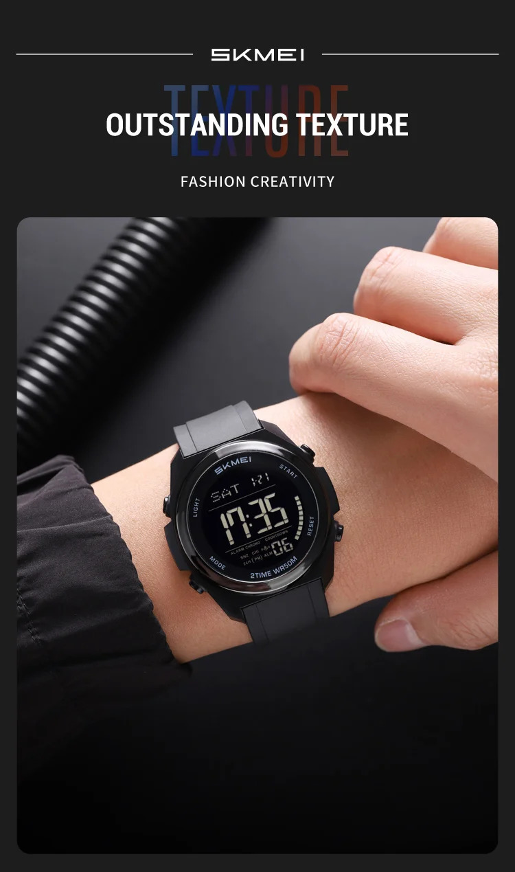 SKMEI Simple Waterproof Electronics Watches Sports Digital Wristwatch For Men Women Students Chrono Military Watch Reloj Hombre