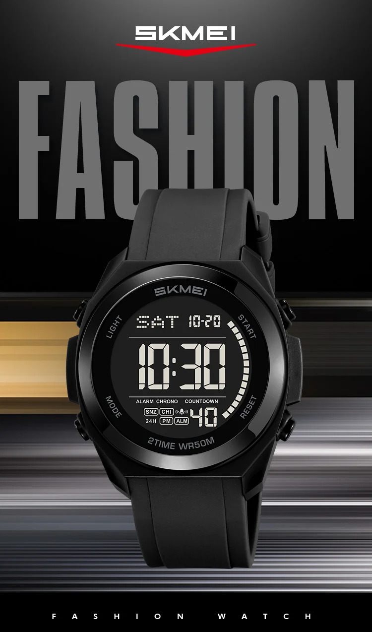 SKMEI Simple Waterproof Electronics Watches Sports Digital Wristwatch For Men Women Students Chrono Military Watch Reloj Hombre