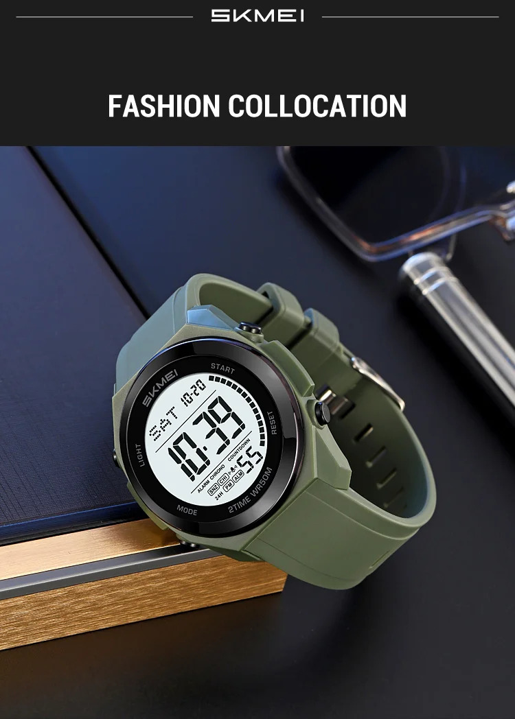 SKMEI Simple Waterproof Electronics Watches Sports Digital Wristwatch For Men Women Students Chrono Military Watch Reloj Hombre