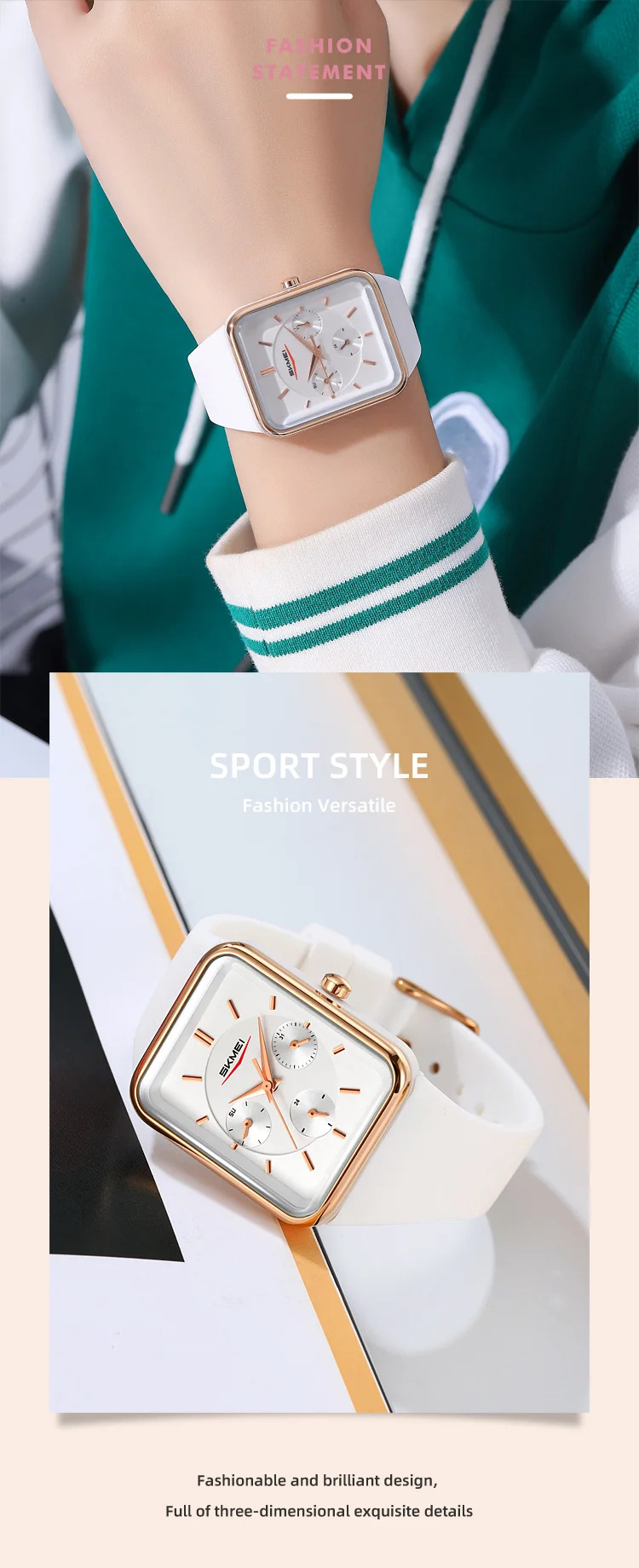 SKMEI Luxury Movement Quartz Watch For Men Women Business Date Week Wristwatch Fashion Design Waterproof Time Watch Reloj Hombre