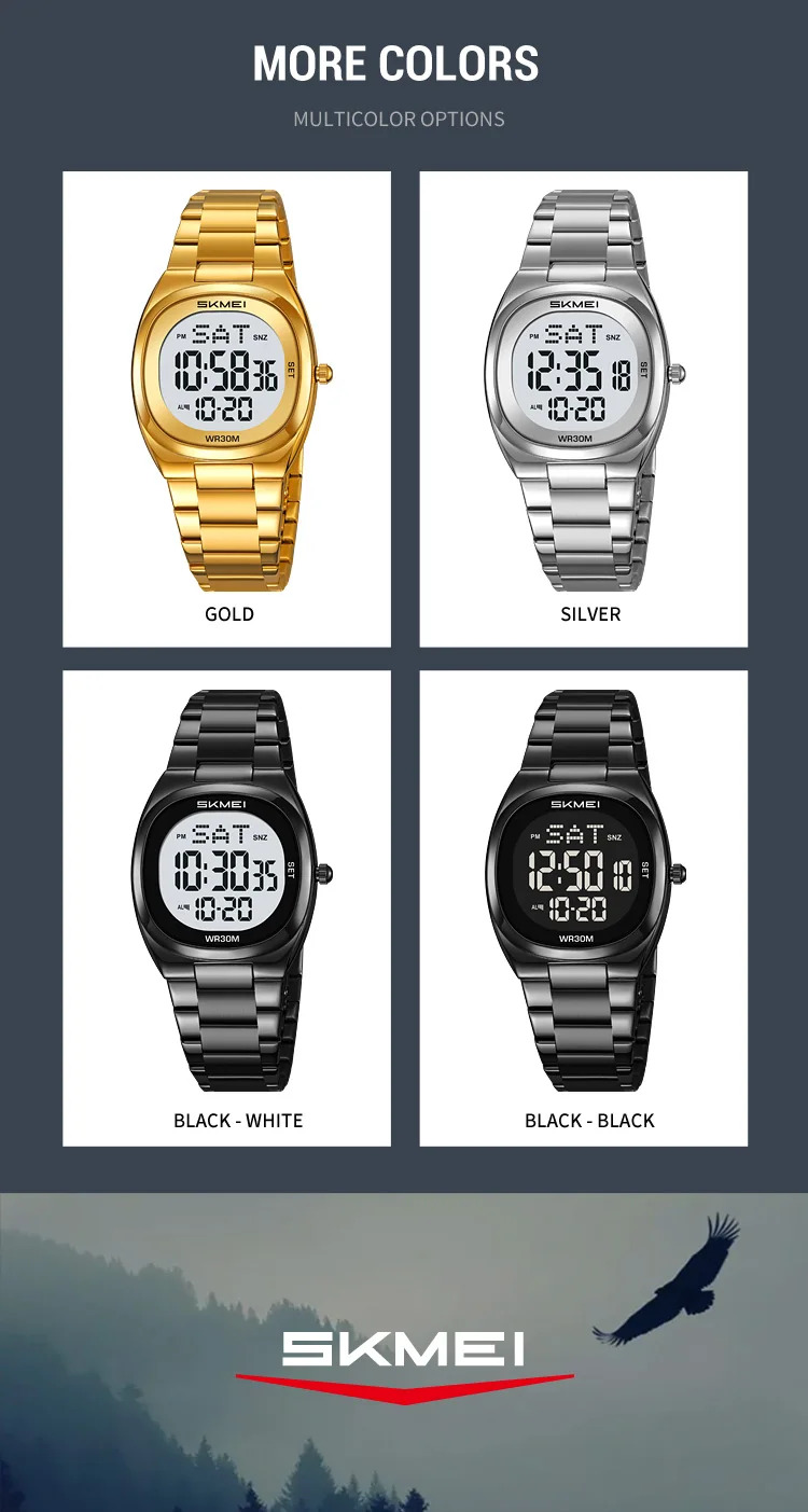 SKMEI Stopwatch Waterproof Electronics Watches Sport Digital Wristwatch For Men Women Students Alarm Military Watch Reloj Hombre