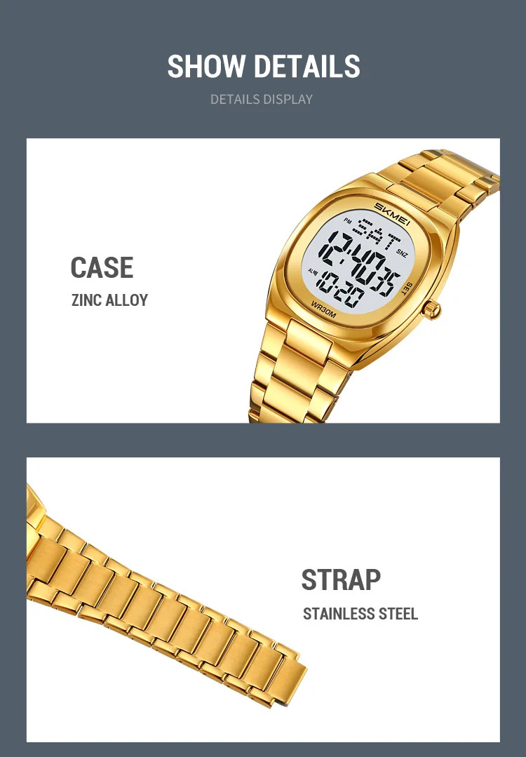 SKMEI Stopwatch Waterproof Electronics Watches Sport Digital Wristwatch For Men Women Students Alarm Military Watch Reloj Hombre