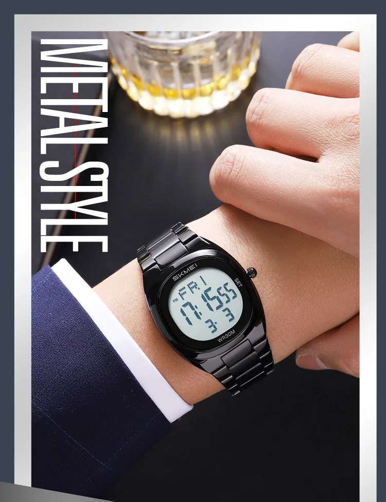 SKMEI Stopwatch Waterproof Electronics Watches Sport Digital Wristwatch For Men Women Students Alarm Military Watch Reloj Hombre