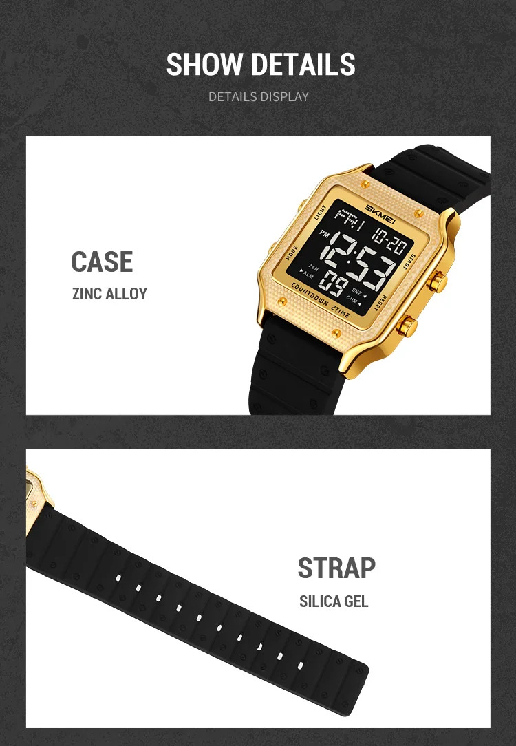 SKMEI Chrono Military Electronic Watch Alarm Sport Digital Wristwatch For Men Women Student Waterproof Date Watches Reloj Hombre