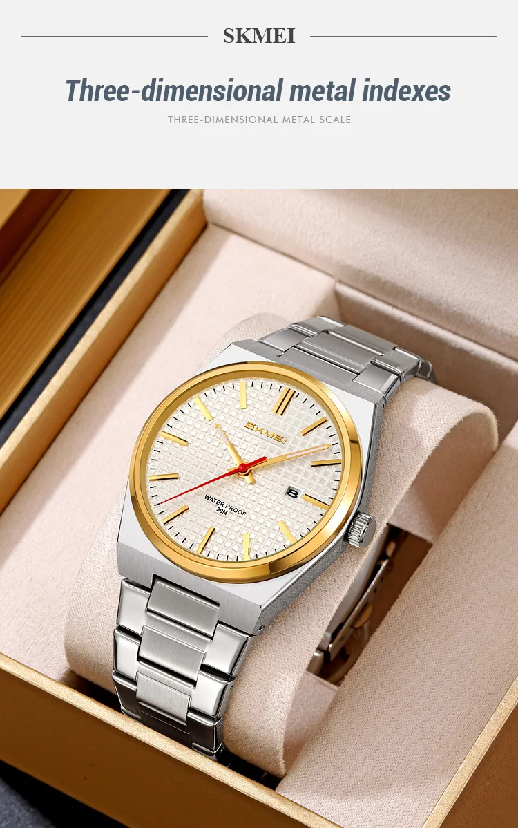 SKMEI Simple Movement Quartz Watches For Men Women Casual Business Date Wristwatches Fashion Waterproof Time Watch Reloj Hombre