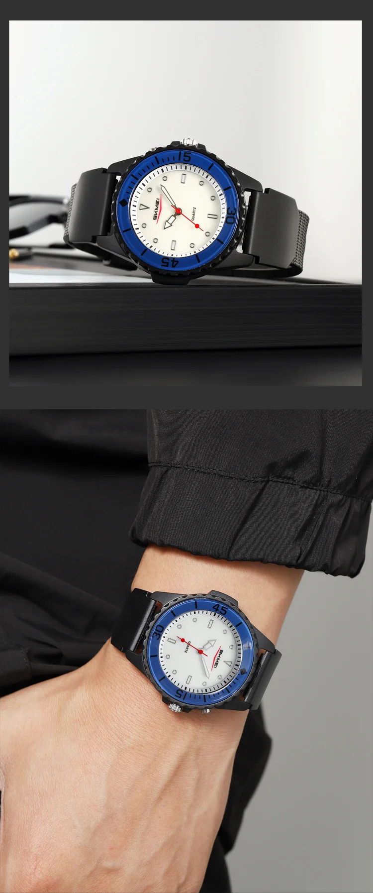 SKMEI Fashion Back Light Quartz Wristwatches For Men Women Students Teen Sports 5Bar Waterproof Watches Creative Outdoor Watch
