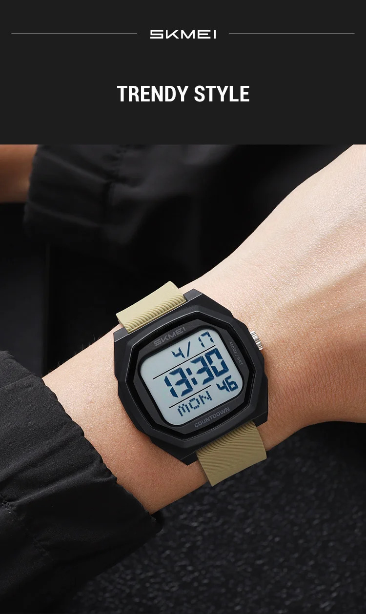 SKMEI Military Sports Digital Wristwatch For Men Women Waterproof Date Electronics Watches Alarm Clock Chrono Watch Reloj Hombre