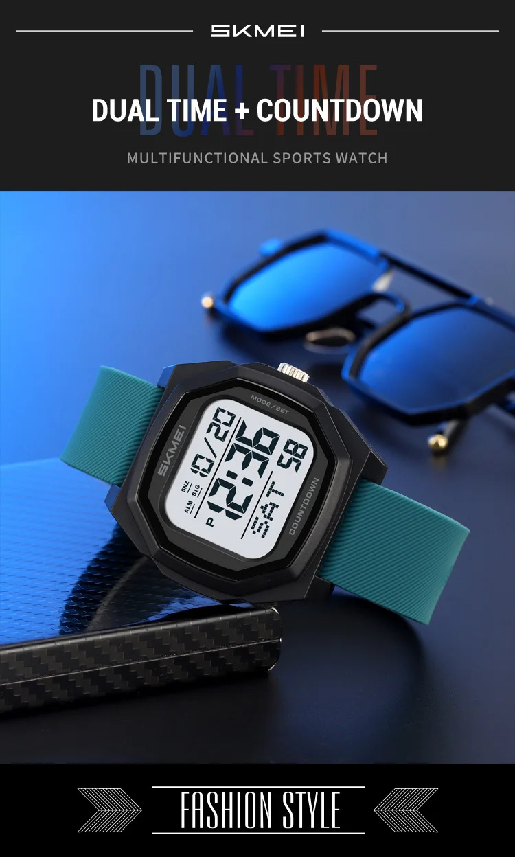 SKMEI Military Sports Digital Wristwatch For Men Women Waterproof Date Electronics Watches Alarm Clock Chrono Watch Reloj Hombre