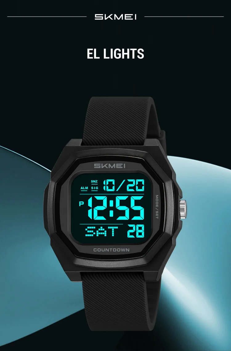 SKMEI Military Sports Digital Wristwatch For Men Women Waterproof Date Electronics Watches Alarm Clock Chrono Watch Reloj Hombre