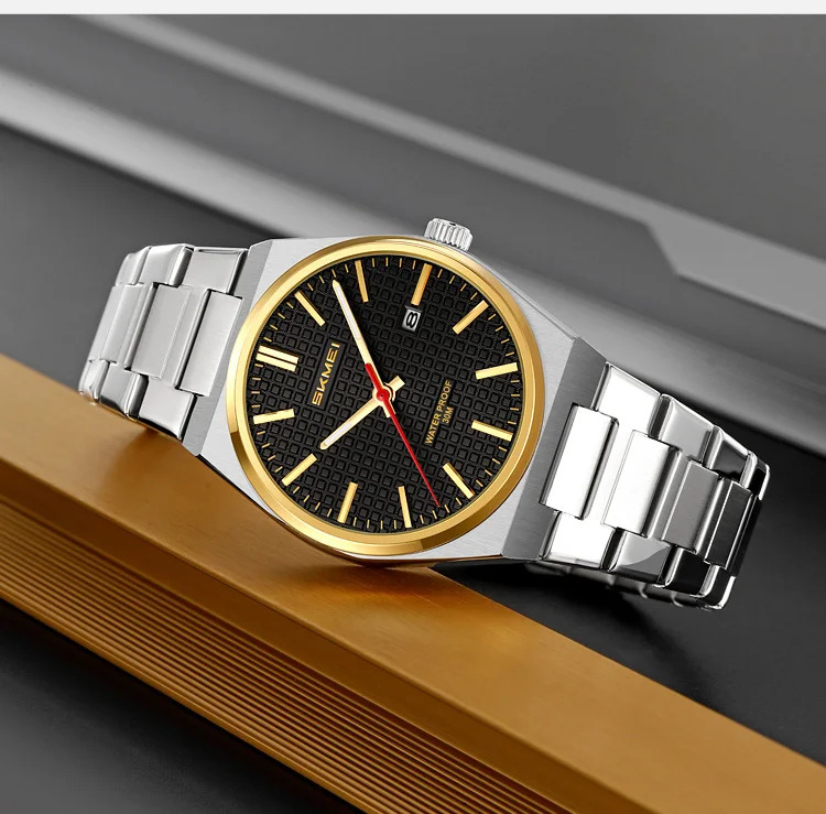 SKMEI Casual Simple Movement Quartz Watches For Men Women Business Date Wristwatches Fashion Waterproof Time Watch Reloj Hombre